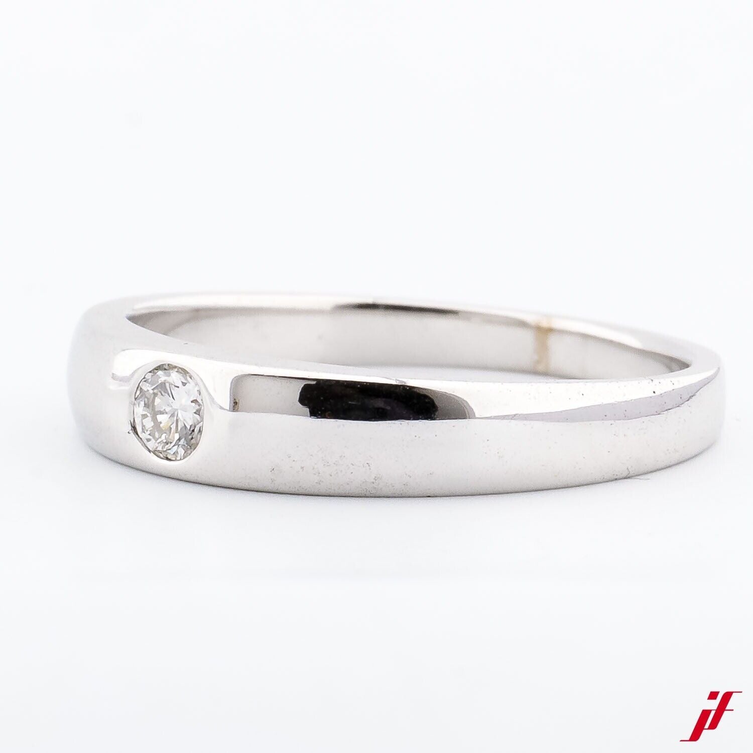 Solitärring Damenring 585/14K Weißgold 1 Diamant 0,10ct - Wert 1.000€