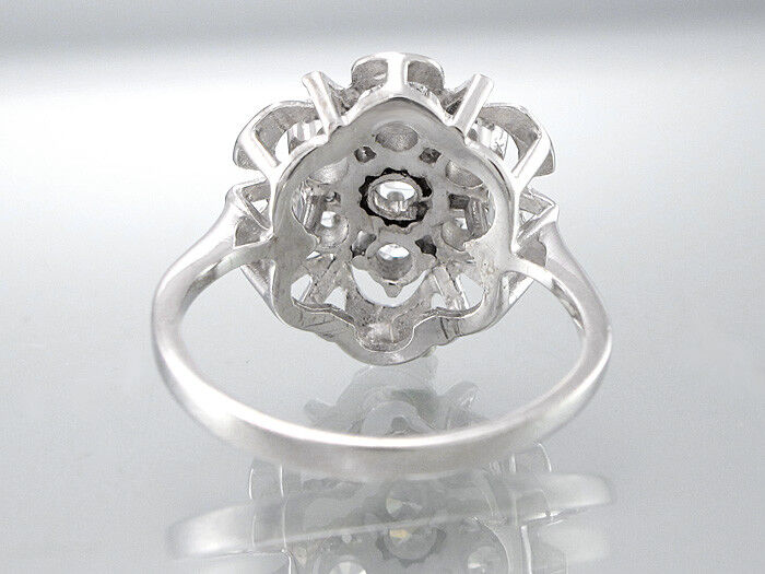 Damenring/Ring ca. 1,35 ct TW-SI Diamantbesatz - 590 Weißgold - Größe 54 - 4,6 g