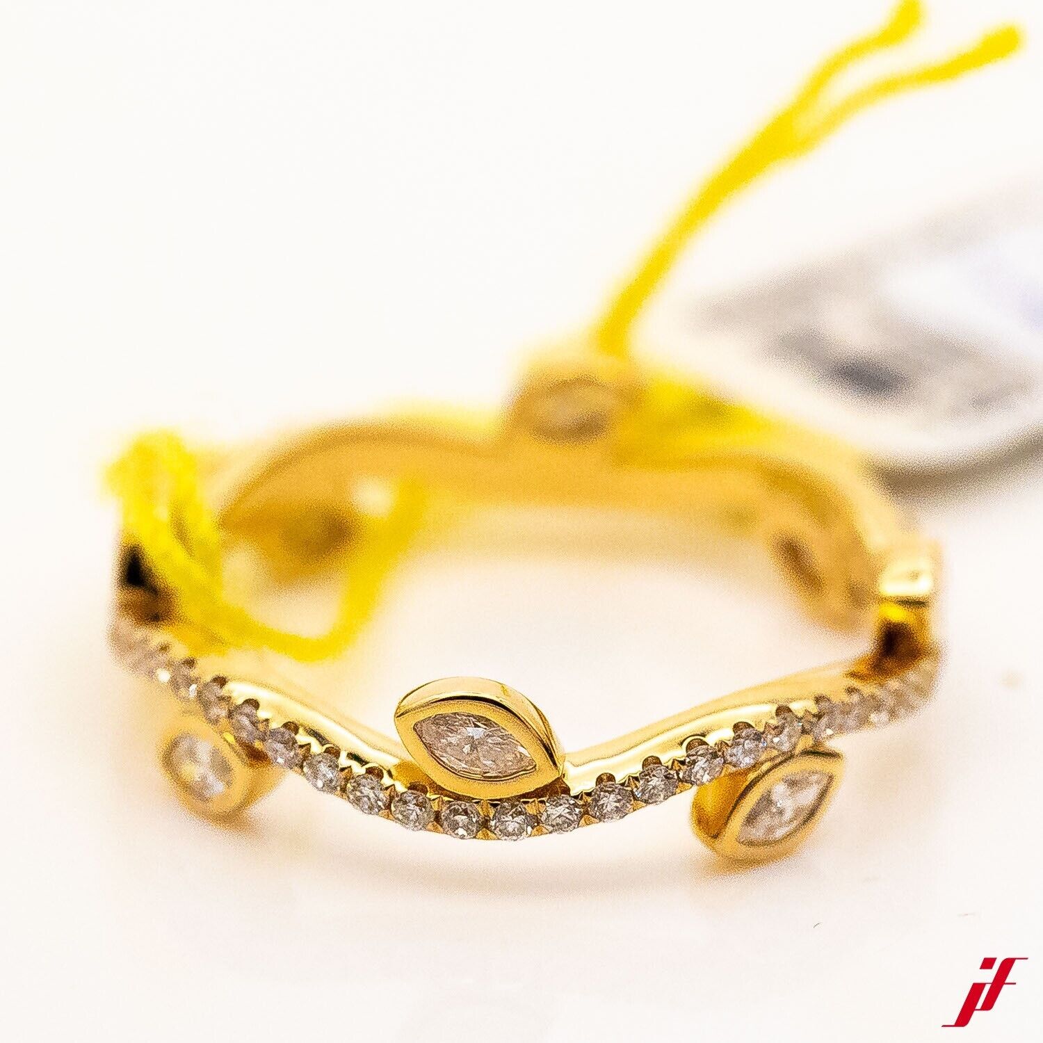 Ring 750/18K Gelbgold 62 Diamant Brillanten 0,58ct W/SI Gr.52 - Wert 3.600€