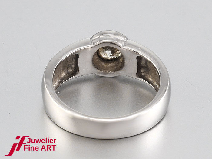 Solitärring 14K/585 Weißgold - Diamant 0,50 ct H/IF - 5,8 g - Gr. 54
