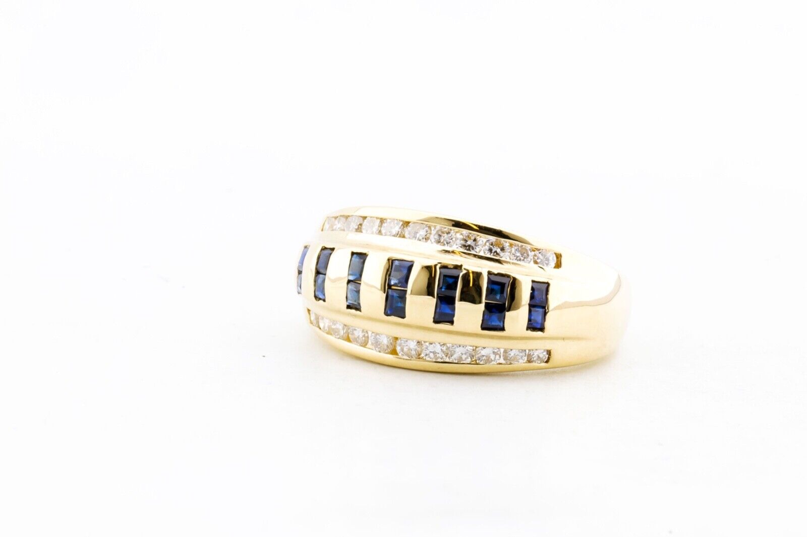 Ring 18K/750 Gelbgold Saphir Brillant - Wert 2.900€