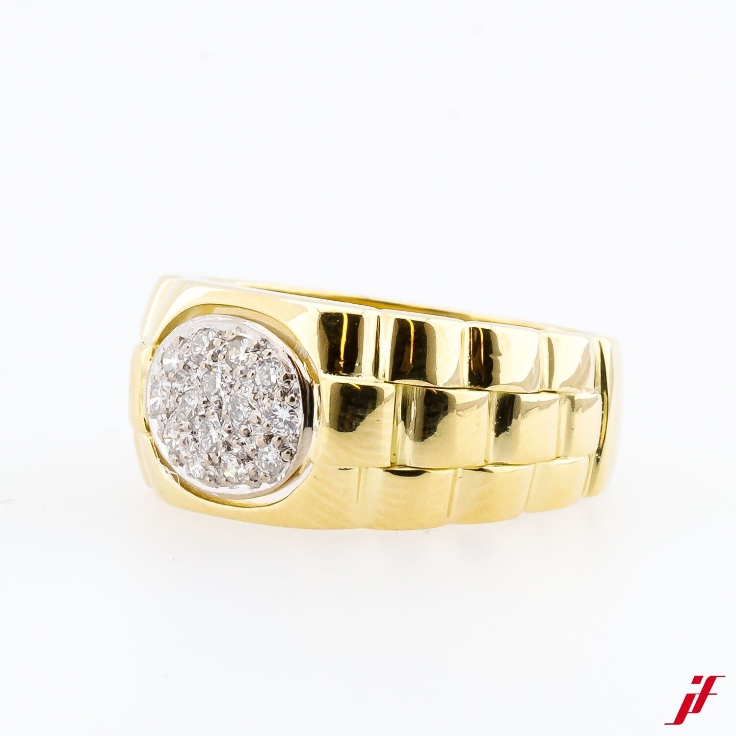 Ring 750/18K Gelbgold Weißgold Diamanten Brillanten - Wert 2.400€