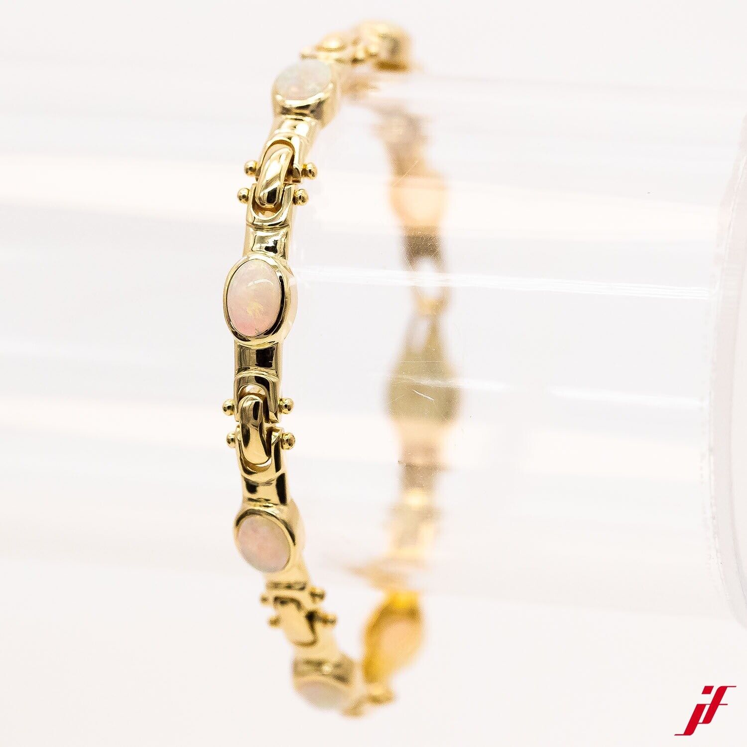 Armband 585/14K Gelbgold Opal 17,5cm - Wert 5.000€