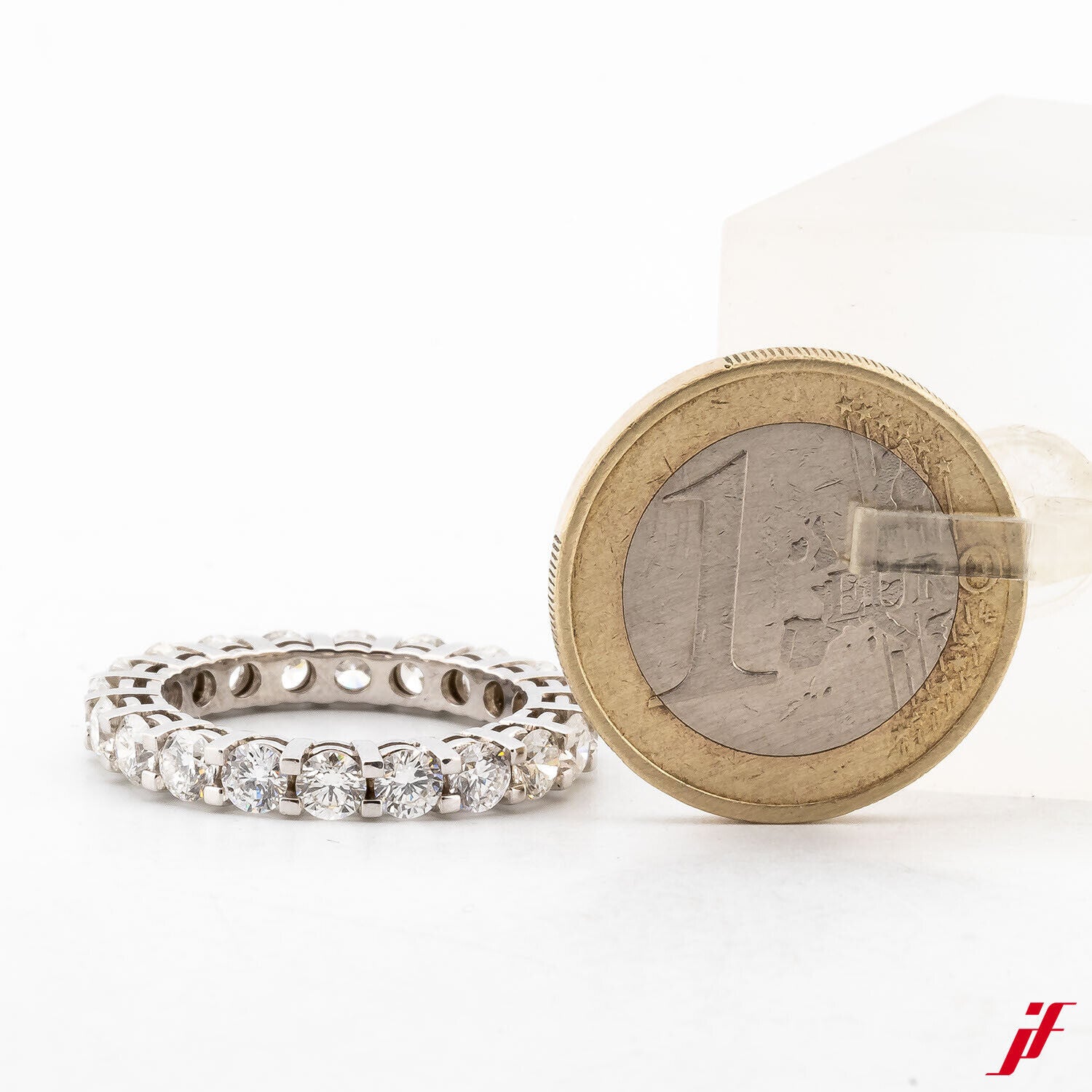 Memoirering 750/18K Weißgold Diamanten Brillanten 3,25 ct Größe 55 Neuware TOP