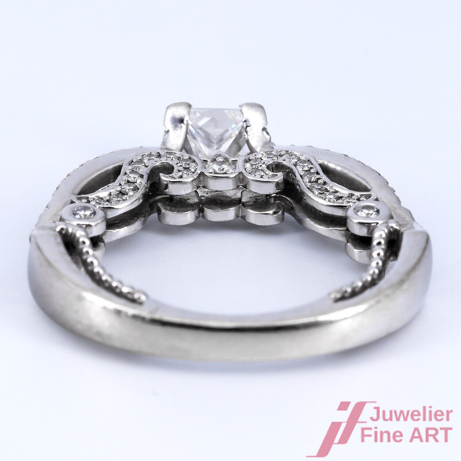Designerring 18K/750 WG - 89 Diamanten ca. 1,07 ct - TW/VS-SI - 6,1 g - Gr. 49
