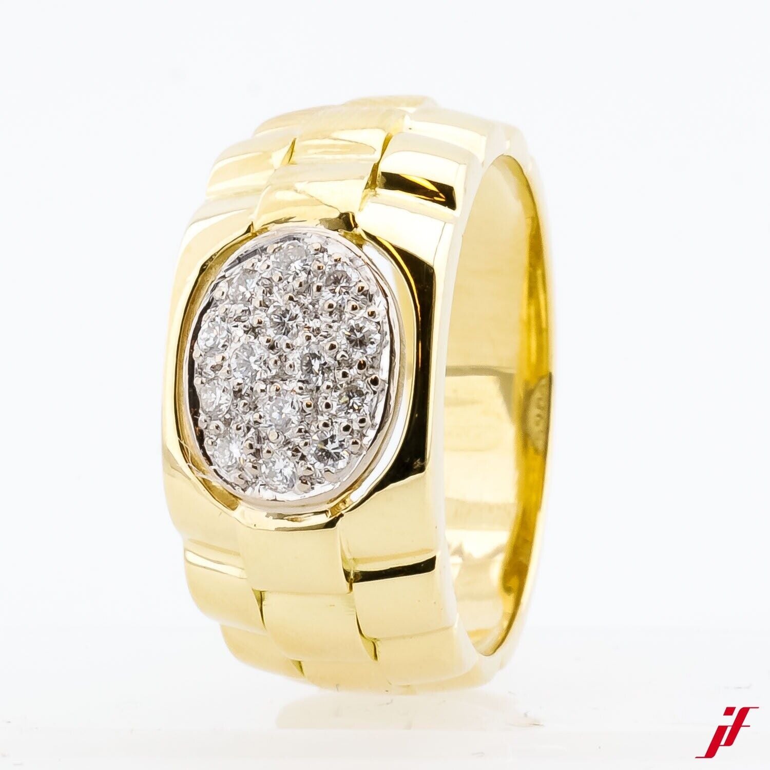 Ring 750/18K Gelbgold Weißgold Diamanten Brillanten - Wert 2.400€