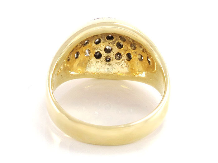 Schöner Ring 585/14K Gelbgold - 25 Brillanten ges.ca. 1,5 ct W-SI - 6,6 g