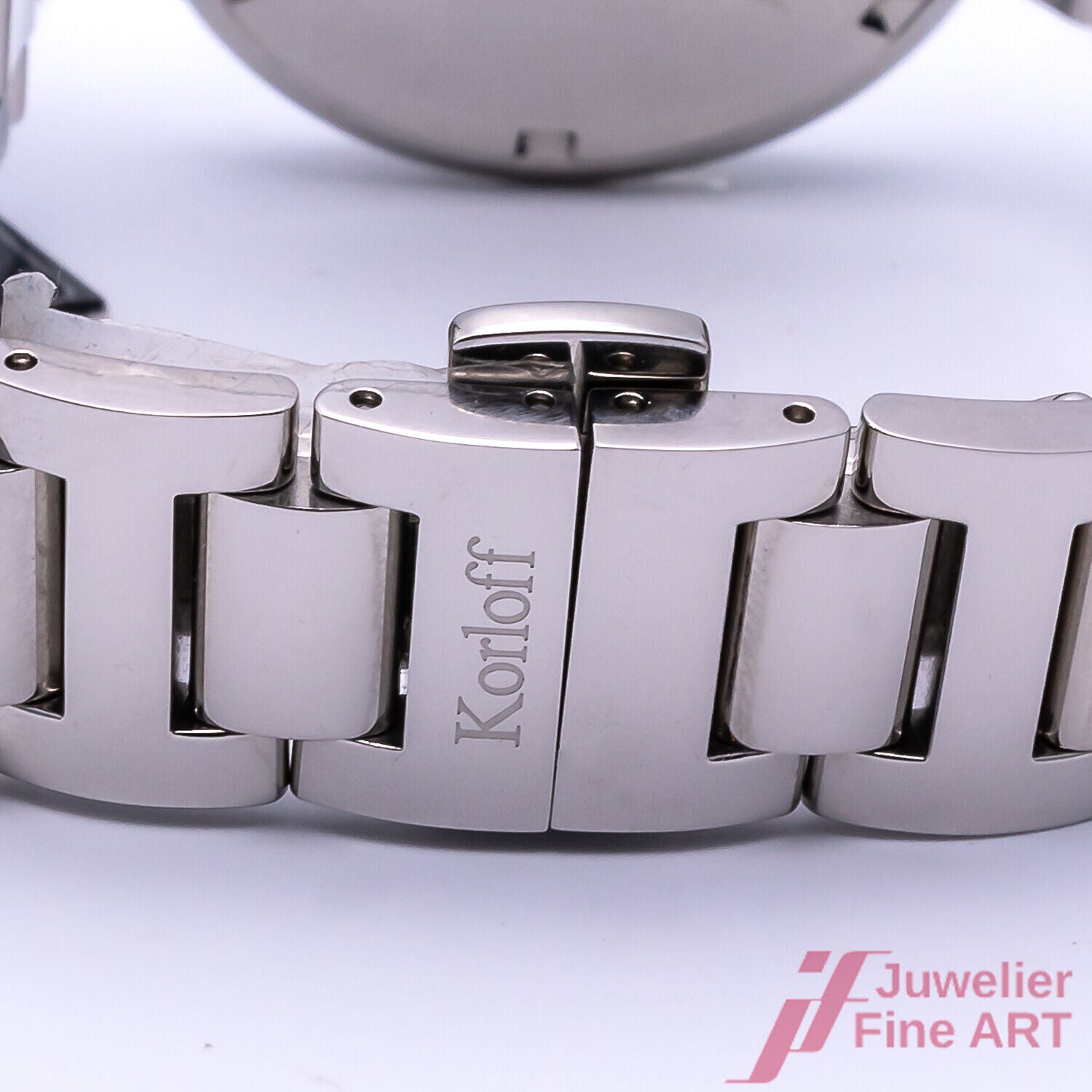 Uhr Korloff Paris Gossip Ref. CDKB2D Quarz Edelstahl Diamanten 35 mm