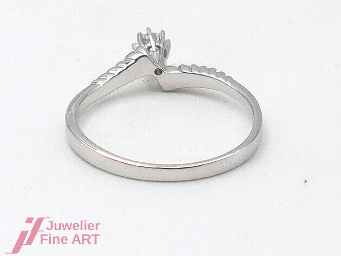Memoirering - 14K/585 Weißgold - Brill. zus. 0,15 ct W/si - 2,8 g - Gr. 62