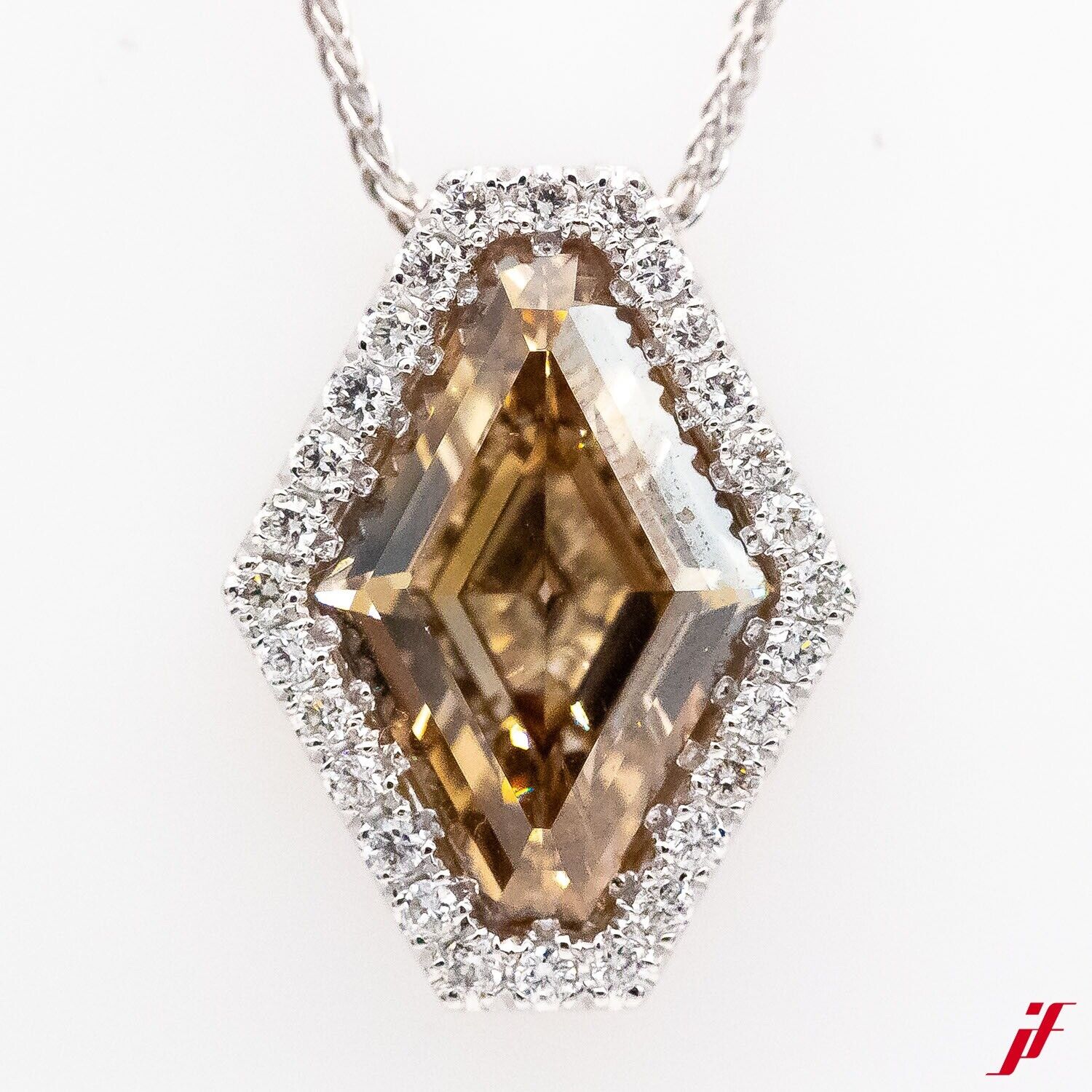 Kette mit Anhänger 750/18K Weißgold Diamant 6,38ct TW/VS +HRD - Wert 50.000€