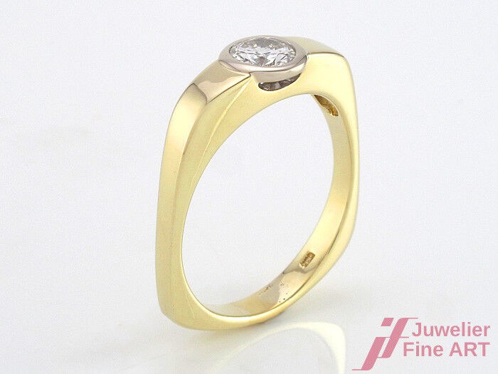 Diamant-Solitärring ca. 0,60 ct lg-VSI - 585/14K Gold - 5,5 g - Gr. 58