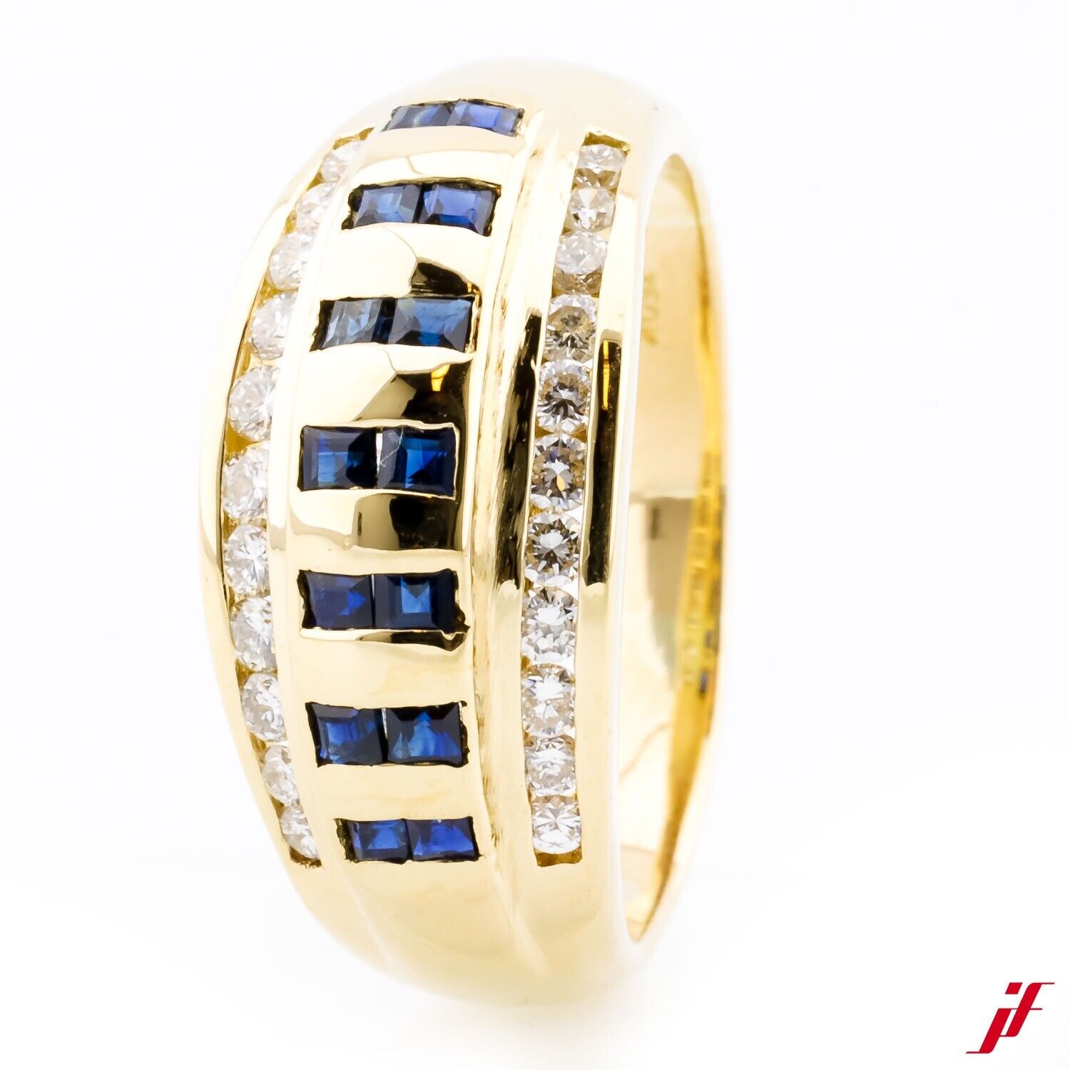 Ring 18K/750 Gelbgold Saphir Brillant - Wert 2.900€