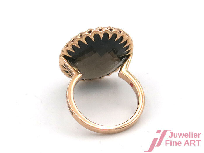 Authentic designed by Ivanka Trump: Ring 18K RG 1 Rauchquarz 24 Brill. 0,30 ct
