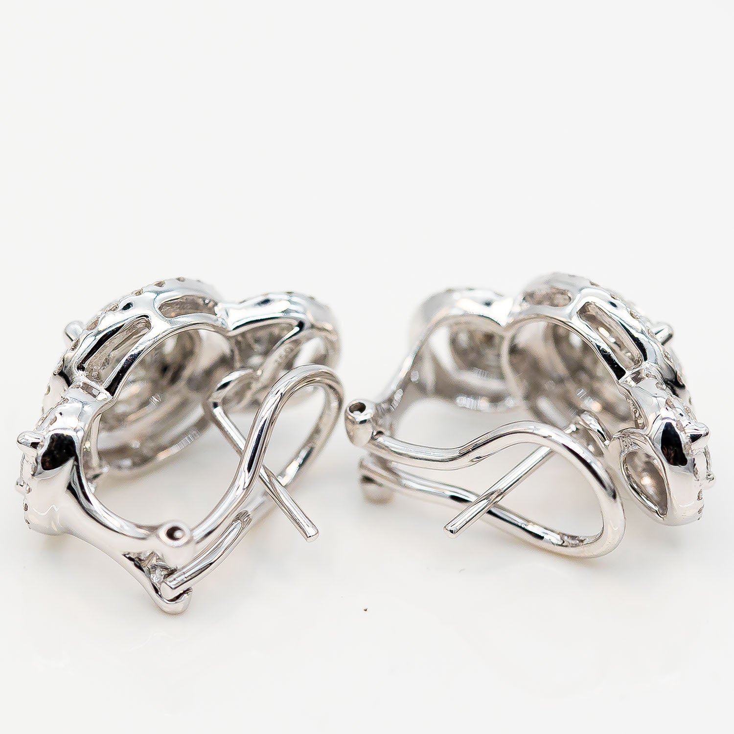 Ohrring 750/18K Weißgold Diamant 4,0ct TW/VS - Wert 9.000€
