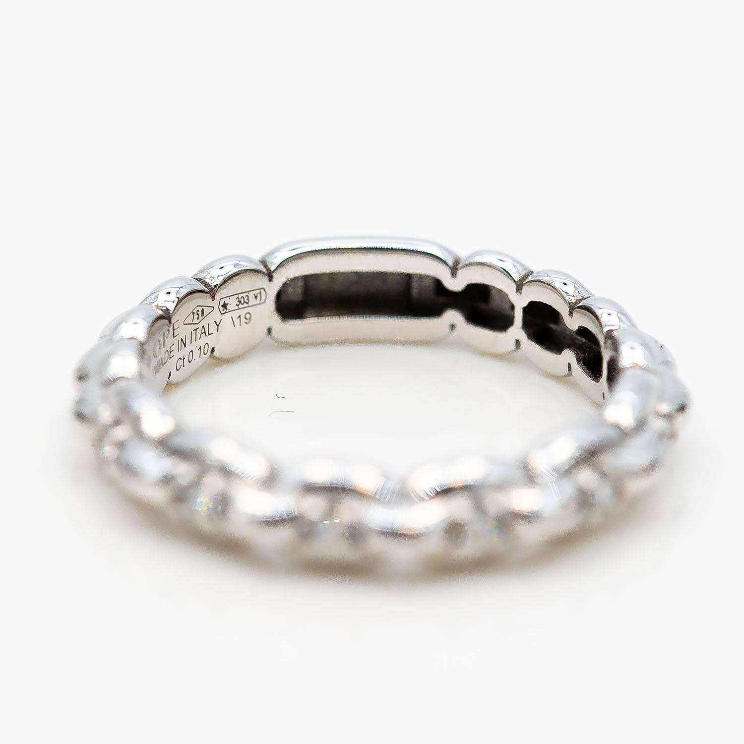 Fope Eka Ring 750/18K Weißgold Diamant 0,10ct TW/VS Gr.54 - NP 1.290€