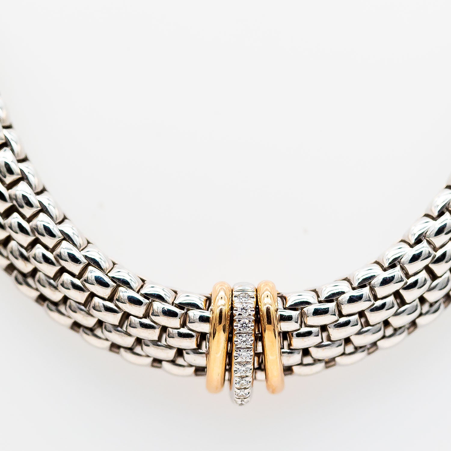 Fope Panorama Collier Diamant 0,08ct TW/VS1 42cm - Wert 14.200€