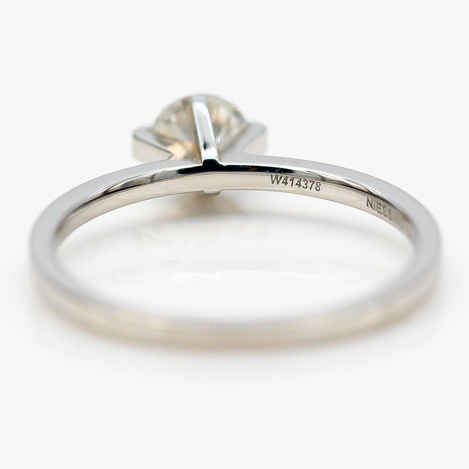 Niessing Princess Solitärring 950 Platin Diamant 0,40ct G/VS Gr.50 - Wert 4.000€