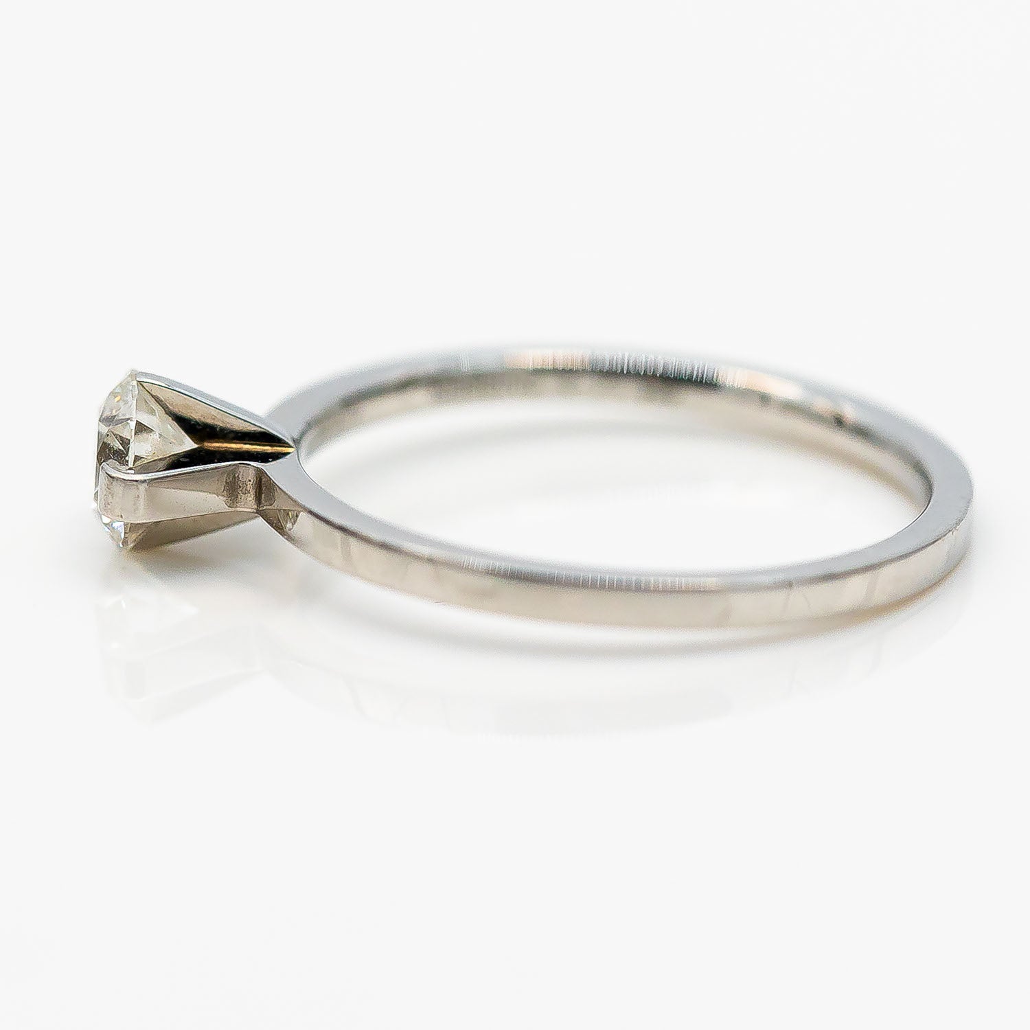 Niessing Princess Solitärring 950 Platin Diamant 0,40ct G/VS Gr.50 - Wert 4.000€