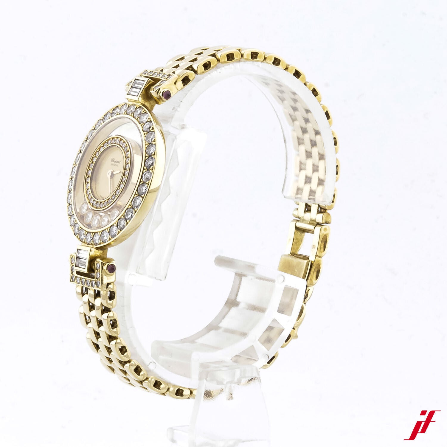 Uhr Chopard Happy Diamonds Ref. 4078 18K Gelbgold Quarzwerk Diamanten 24 mm