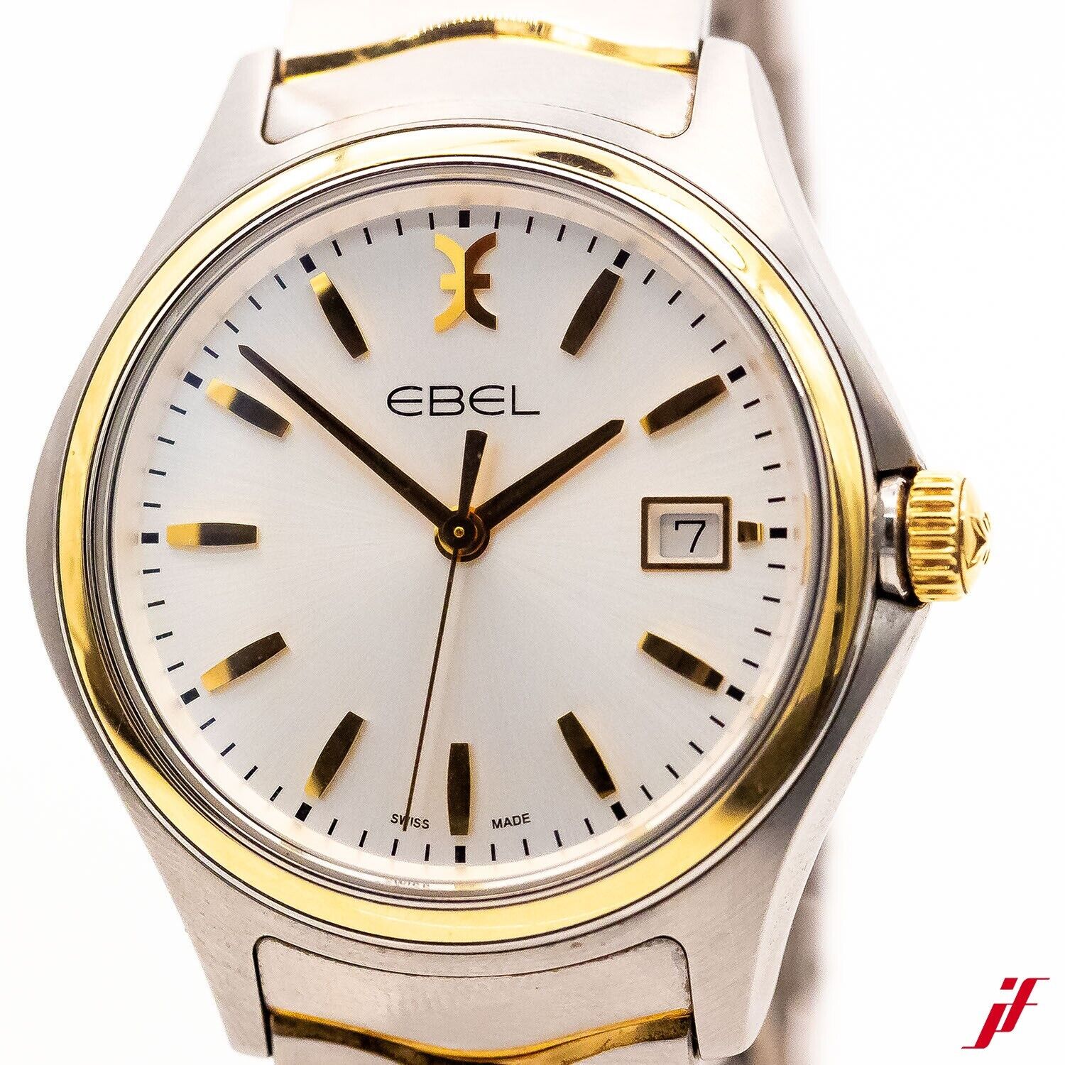 Ebel Wave Ref.1216202 Edelstahl/18K Gelbgold Quarz 40mm Full Set 2017