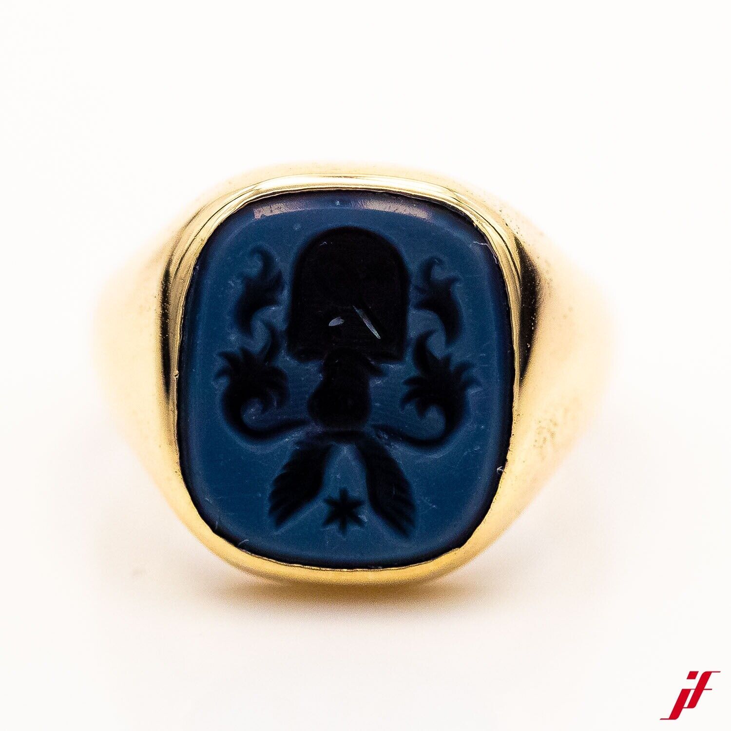 Ring 585/14K Gelbgold Chalcedon Gr.54 - Wert 1.600€