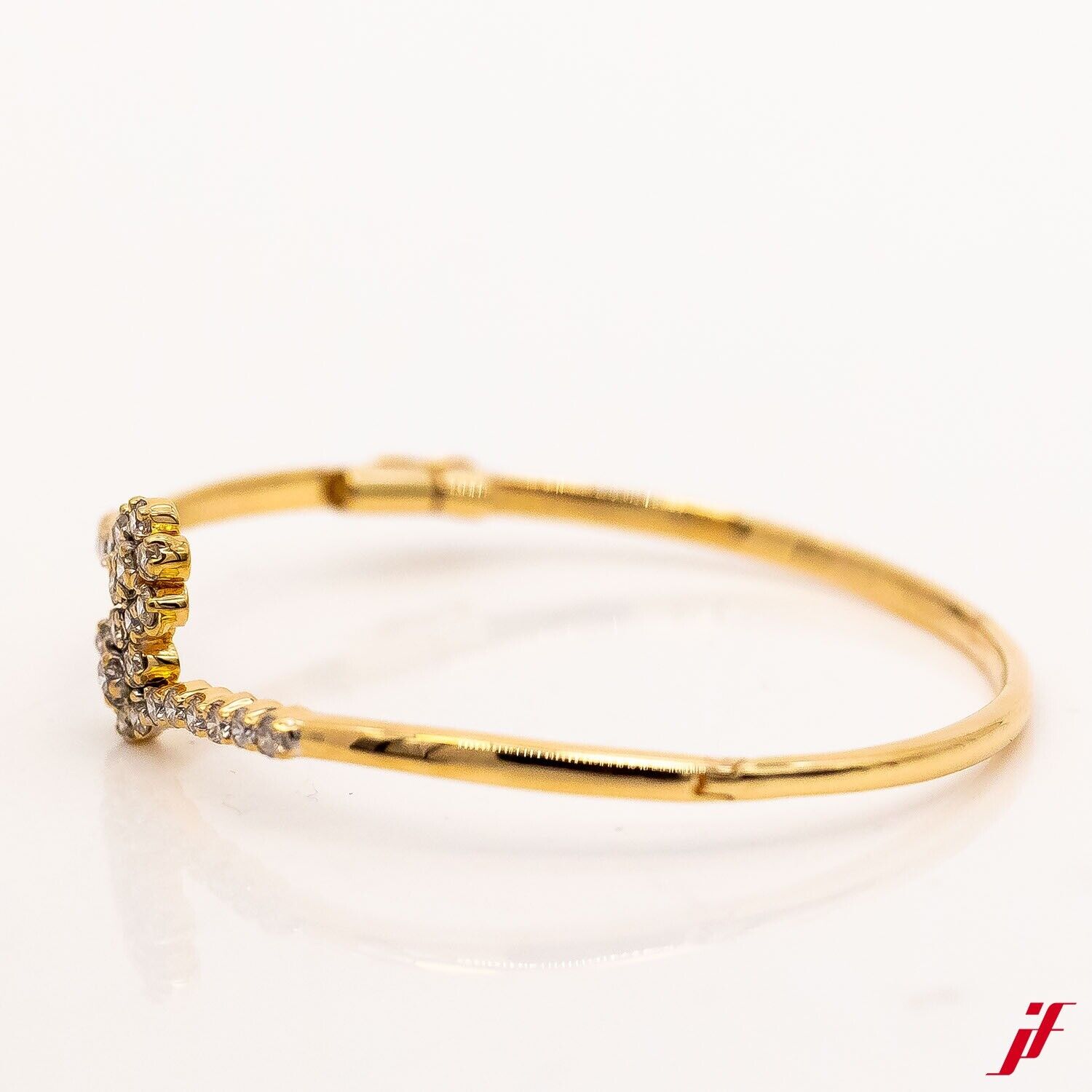 Armreifen 750/18K Gelbgold Diamanten Brillanten 1,0ct TW/VS 17cm - Wert 6.000€