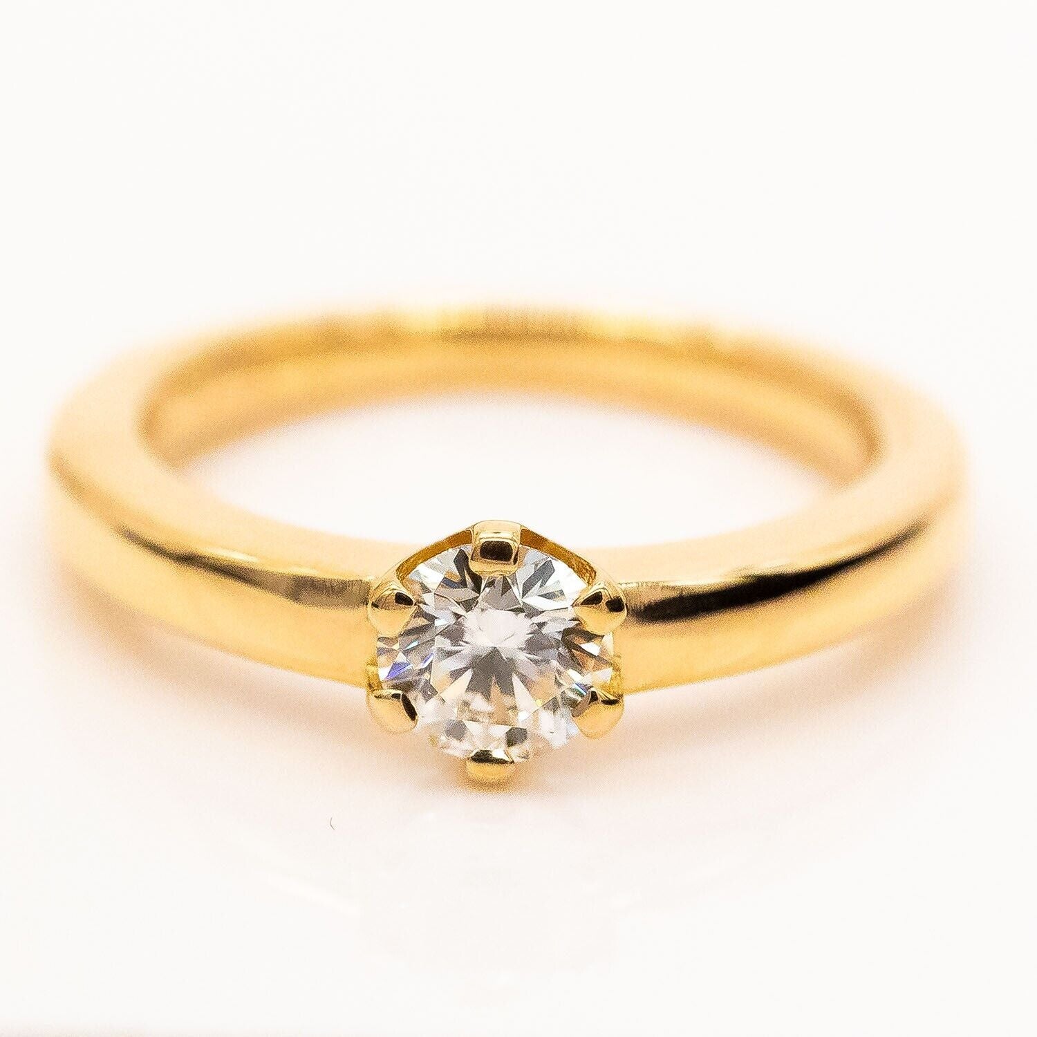 Ring 18K/750 Gelbgold Diamant ca. 0,54ct TW/VS Gr.52 - Wert 5.000€