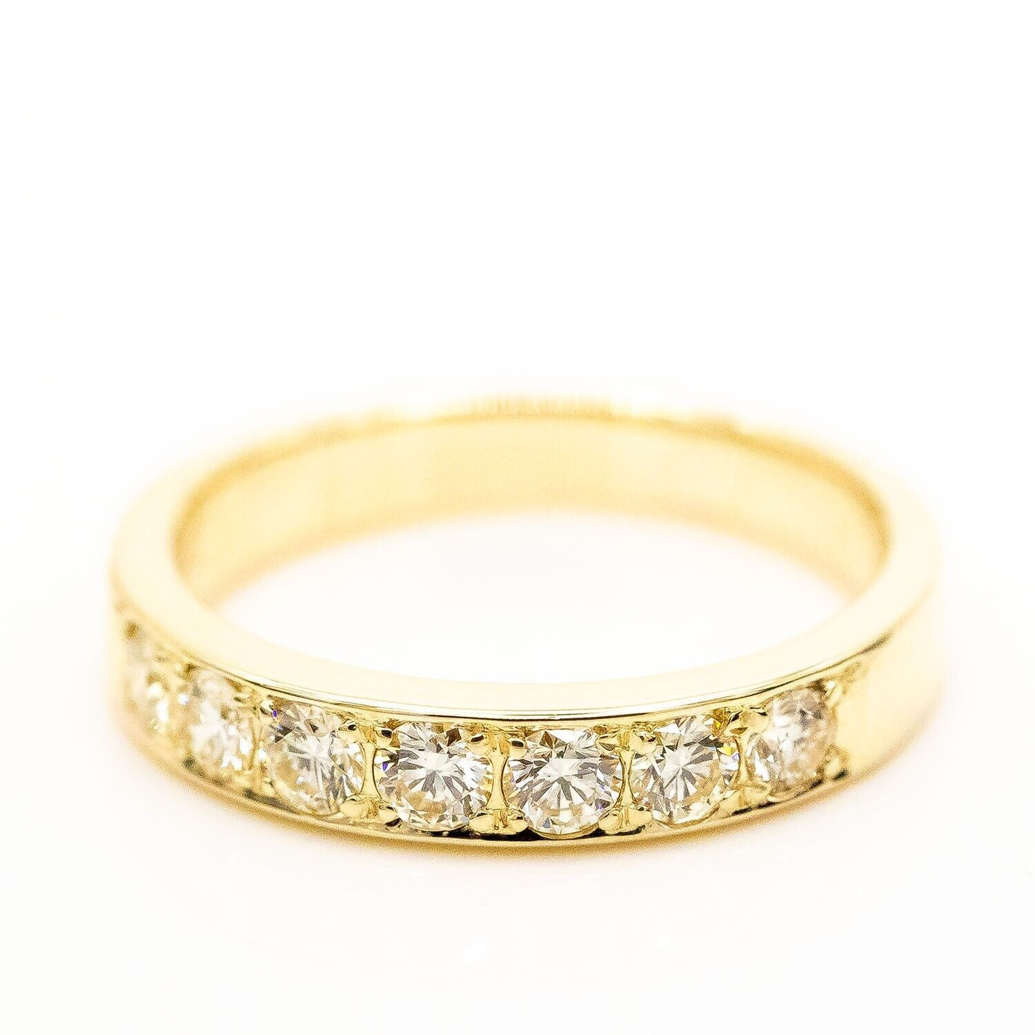 Ring 14K/585 Gelbgold 7 Diamanten 1,0ct H/VS Gr.59 - Wert 4.000€