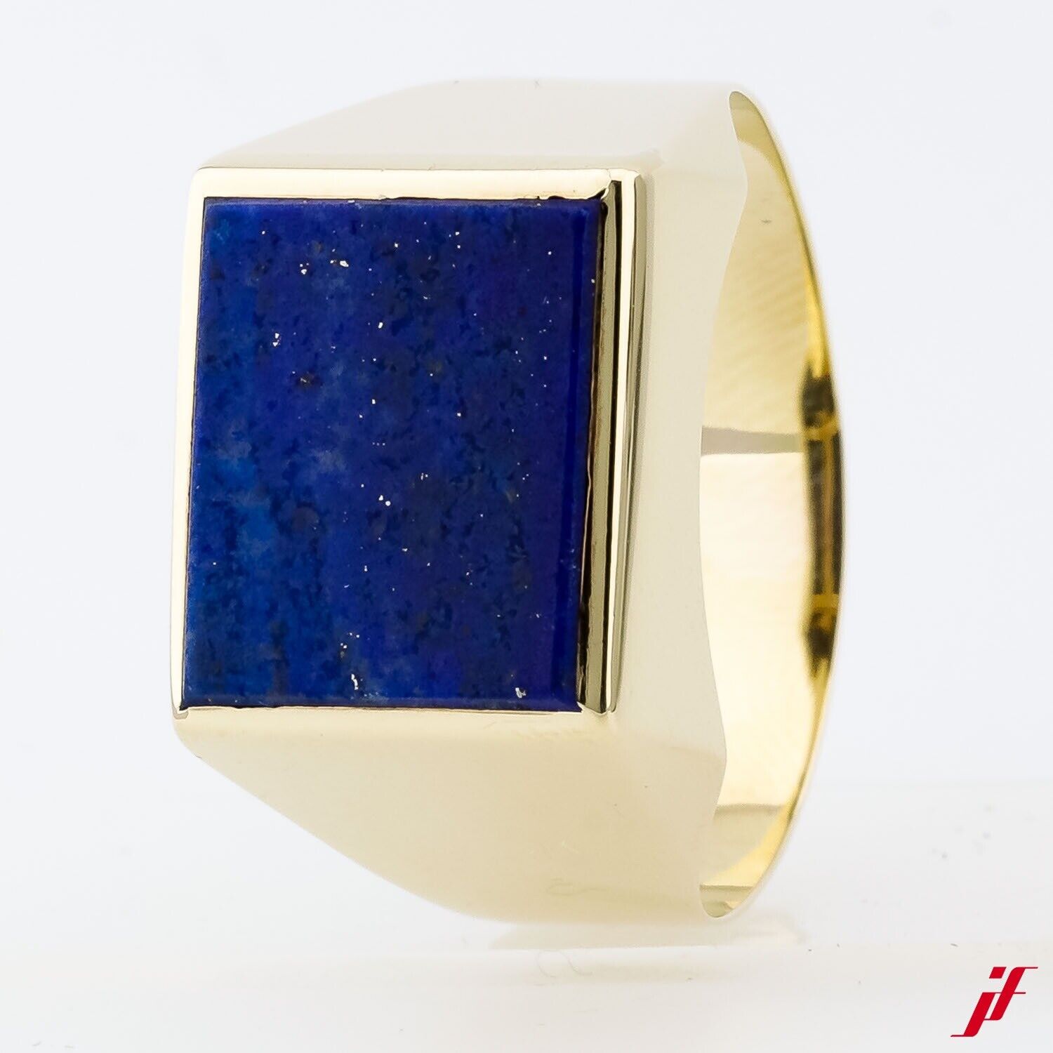 Klassischer Ring 333/8K Gold 1 Lapis-Lazuli-Platte