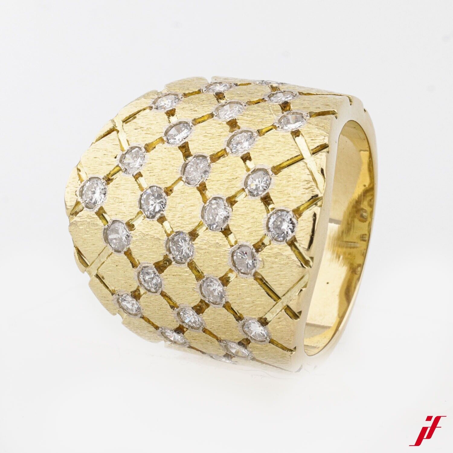 Ring 585/14K Gelbgold Diamanten Brillantschliff 1,30 ct - Wert 5.500€