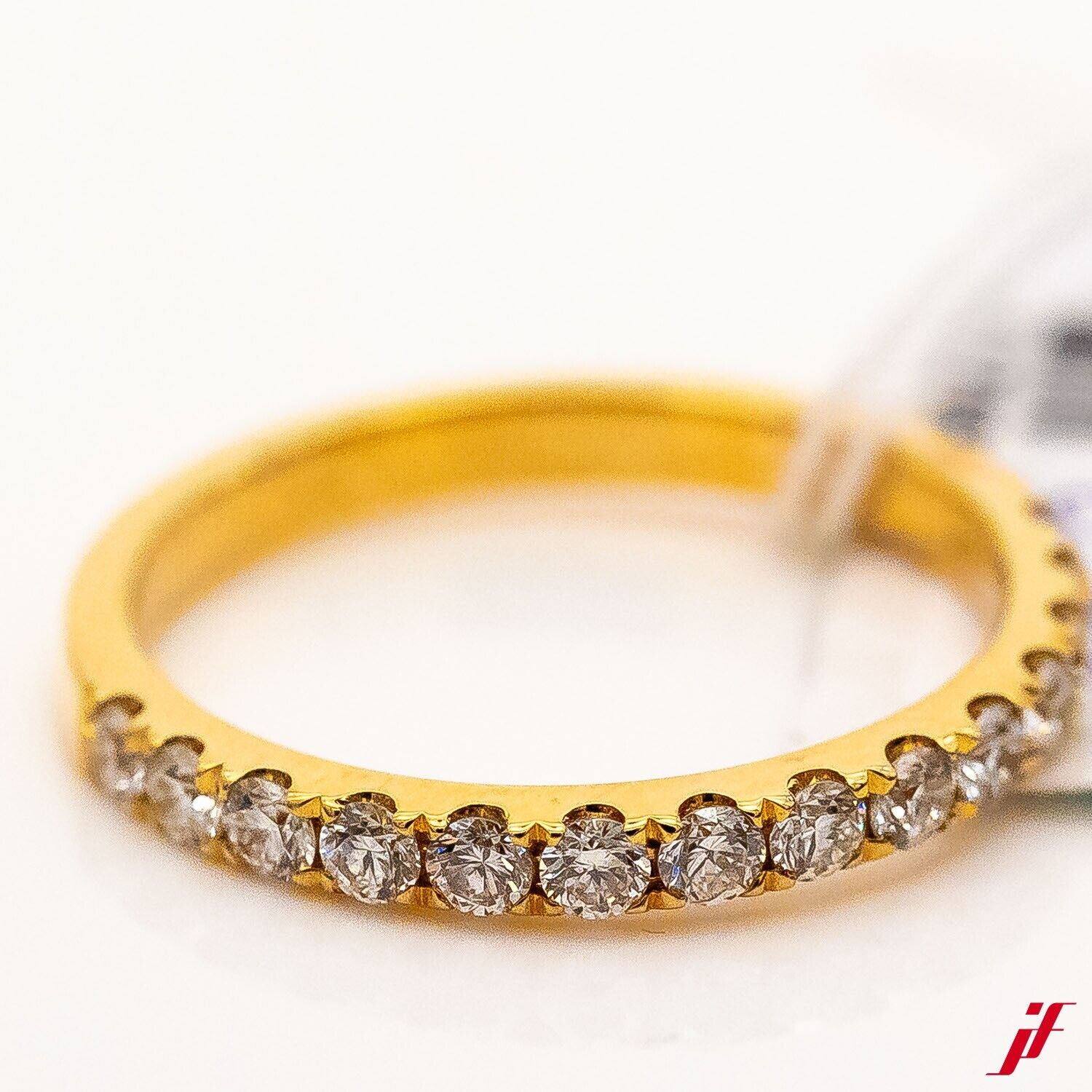 Ring 750/18K Gelbgold 14 Diamant Brillanten 0,58ct W/SI Gr.54 - Wert 3.400€