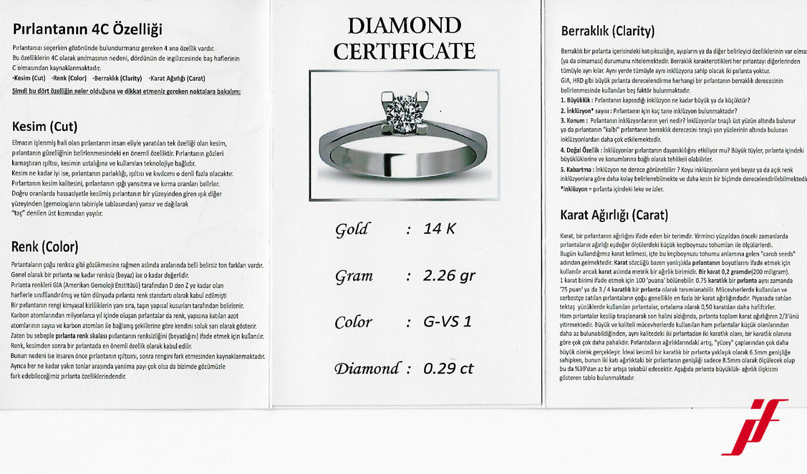 Ring Solitärring 585/14K Weißgold Diamant Brillant Größe 54,5 TOP