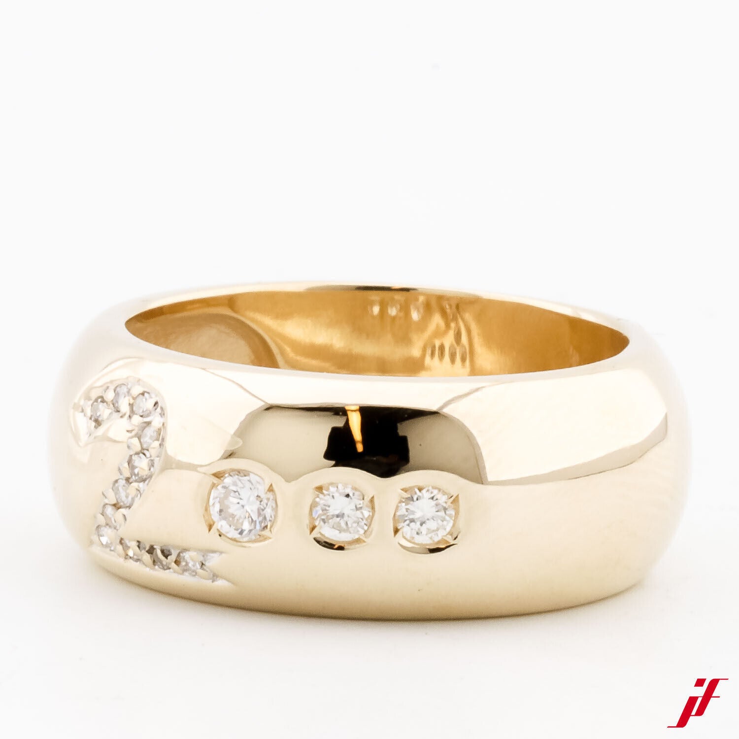 Bandring 585/14K Gelbgold 14 Diamanten Brillanten 0,30 ct Wert 2.400,- € * 58