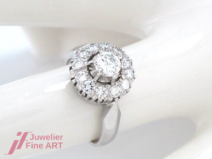 RING - 590 Palladium - Brillanten ca. 0,80 ct TW/VSI - 4,0 g - Gr. 52