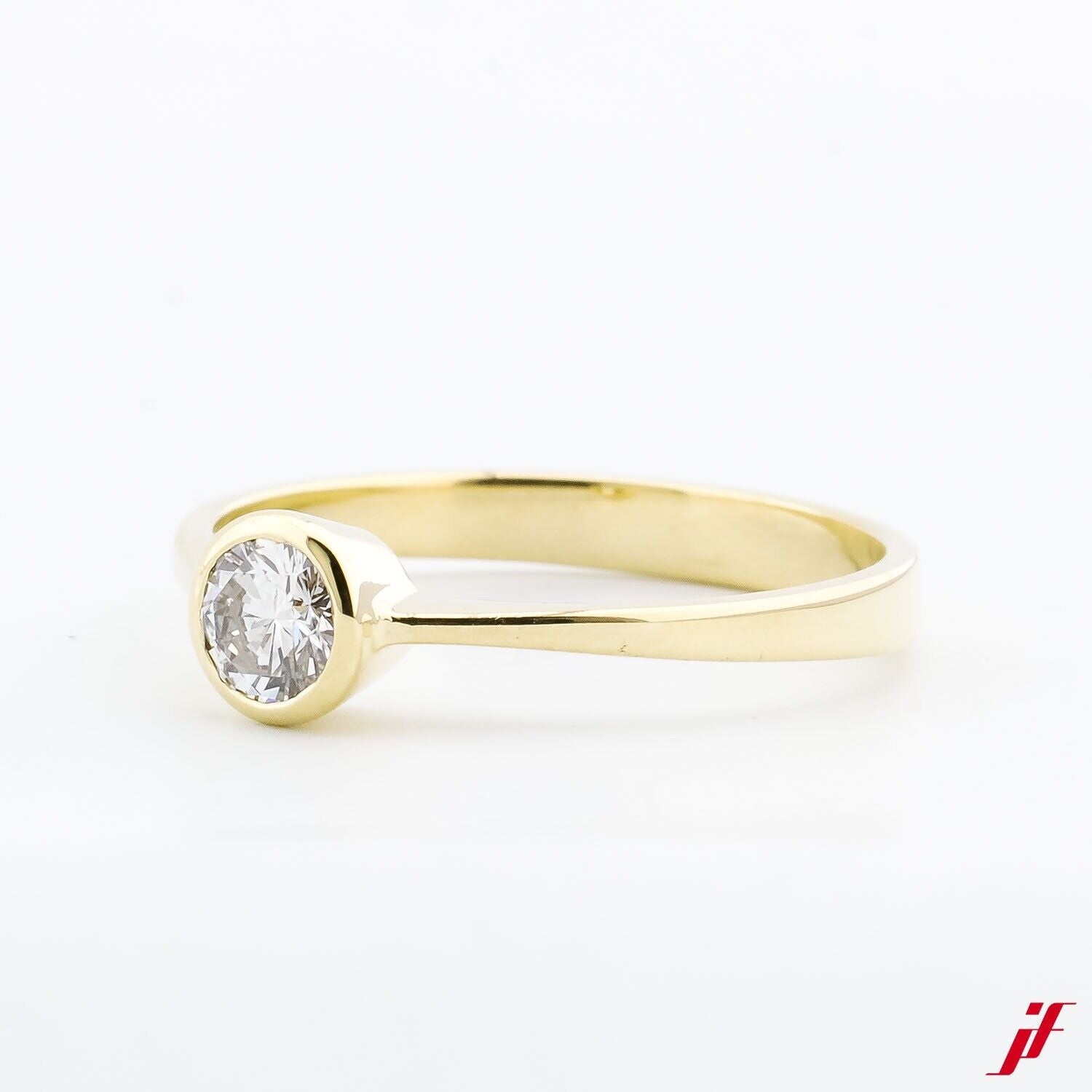 Solitärring 585/14K Gelbgold Diamant Brillant 0,30ct  - Wert 1800€