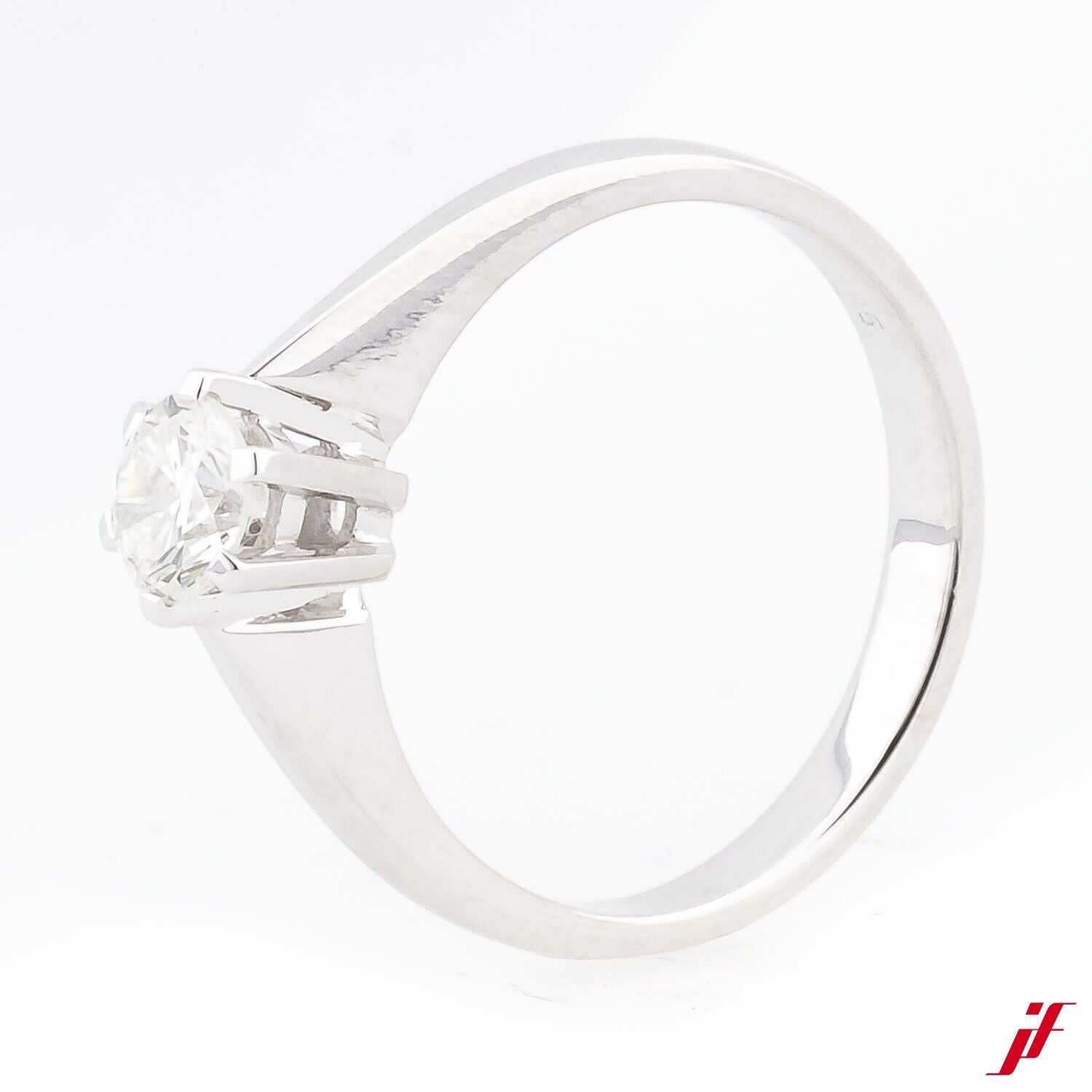 Ring Solitärring 585/14K Weißgold Diamant Brillant 0,42ct - Wert 2.500€