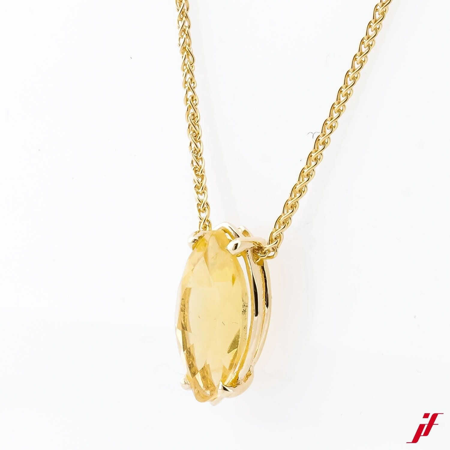 Halskette 14K Gelbgold  Citrin ca. 1,17ct - Wert 1.800€