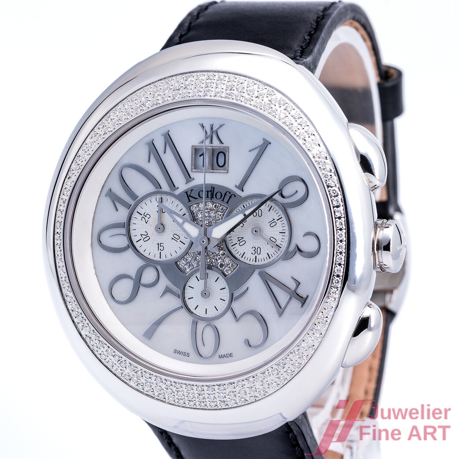 Uhr Korloff Paris Fantasme Ref. 46C439 Quarz Edelstahl Diamanten