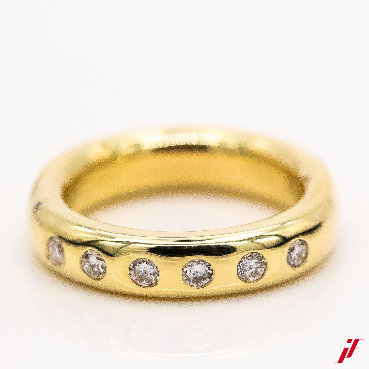 Ring 585/14K Gelbgold 6 Diamanten Brillanten 0,30ct TW/VS Gr.53 - Wert 2.800€