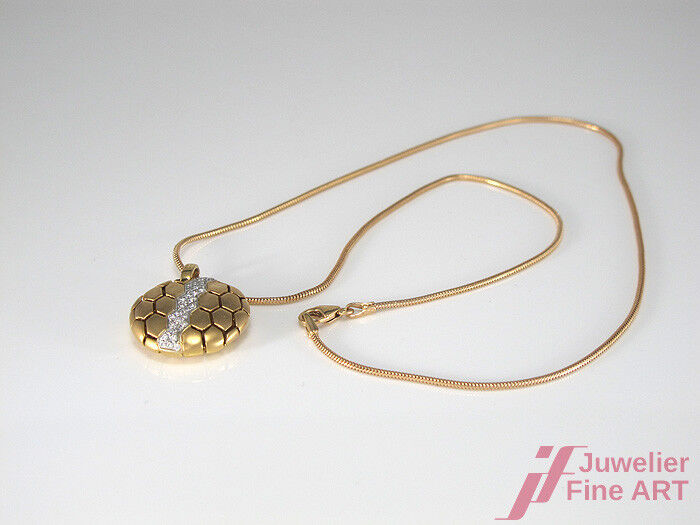 Collier 45 cm Länge Rotgold Diamanten Brillanten Neu