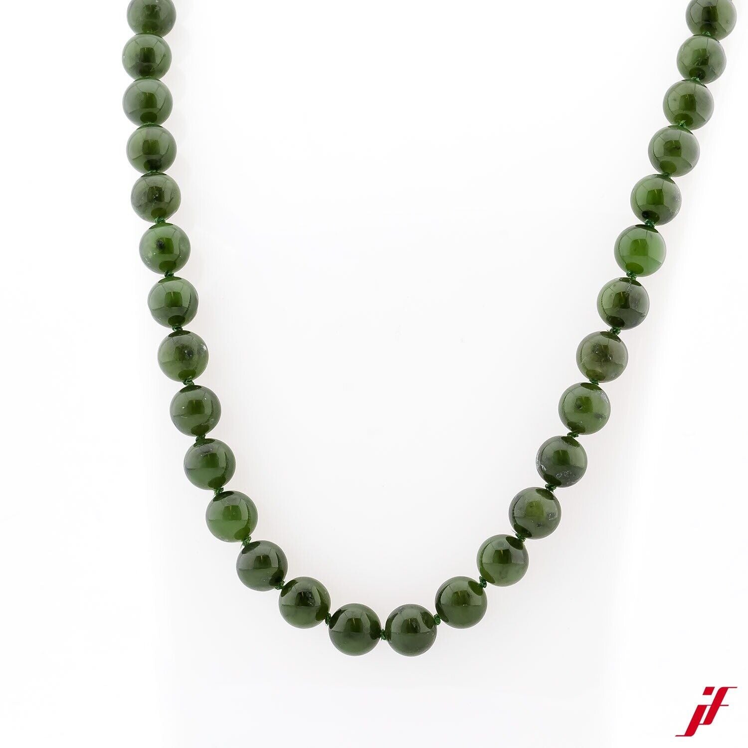 Collier 14K Gold Jadesteine - Wert 1.300€