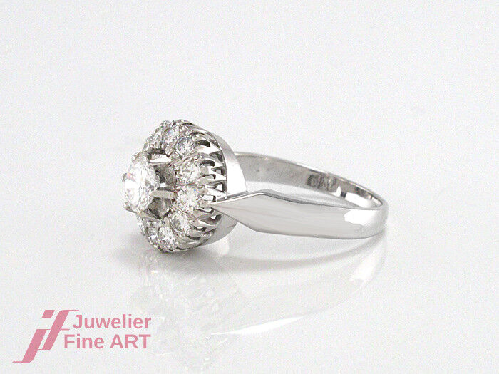 RING - 590 Palladium - Brillanten ca. 0,80 ct TW/VSI - 4,0 g - Gr. 52