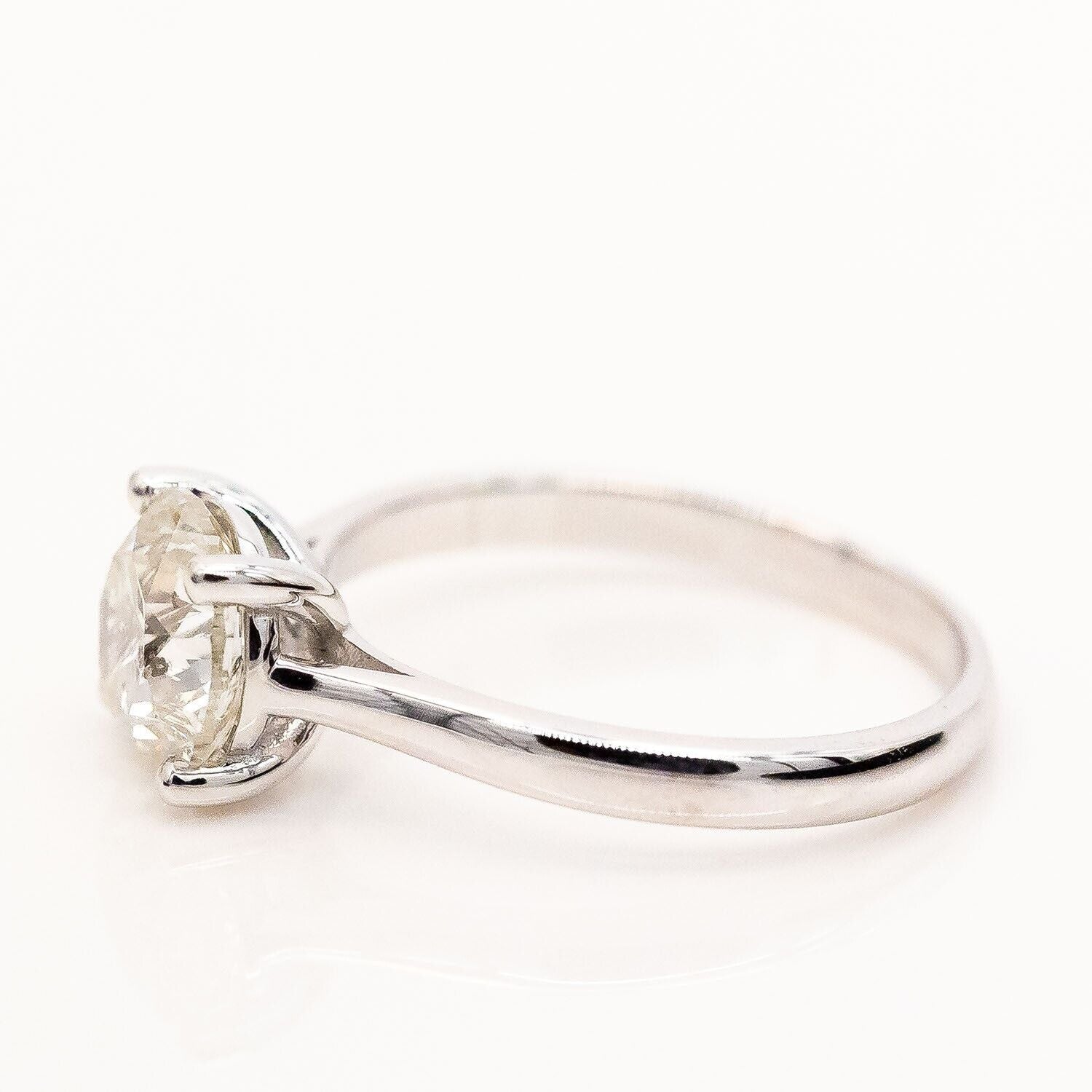 Ring Solitär 18K/750 Weißgold Diamant ca. 1,78ct M/PI2 Gr.54 - Wert 6.000€