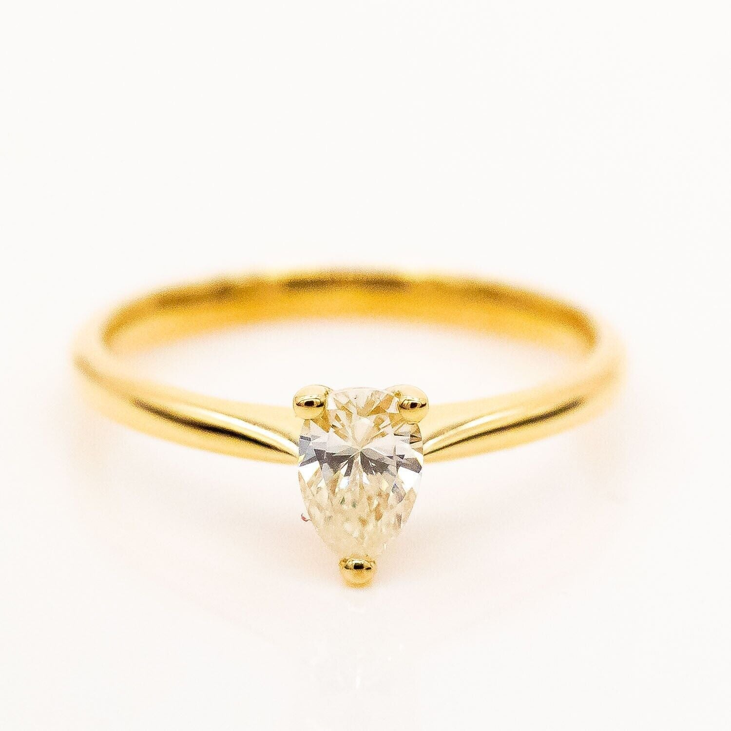 Ring Solitär 18K/750 Gelbgold Diamant 0,5ct Gr.55 - Wert 4.000 €