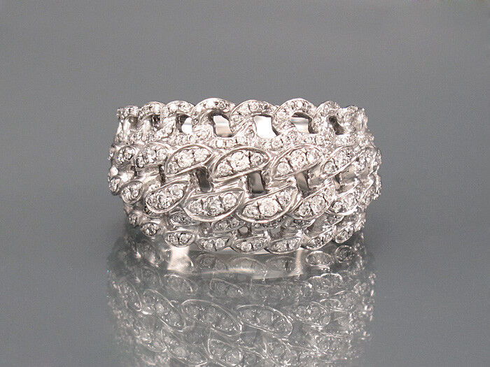 BRILLANTRING 18K WG - 170 Brill. 0,84 ct TW-vsi- 13,11 g  Gr. 59 UVP=4.430,- €