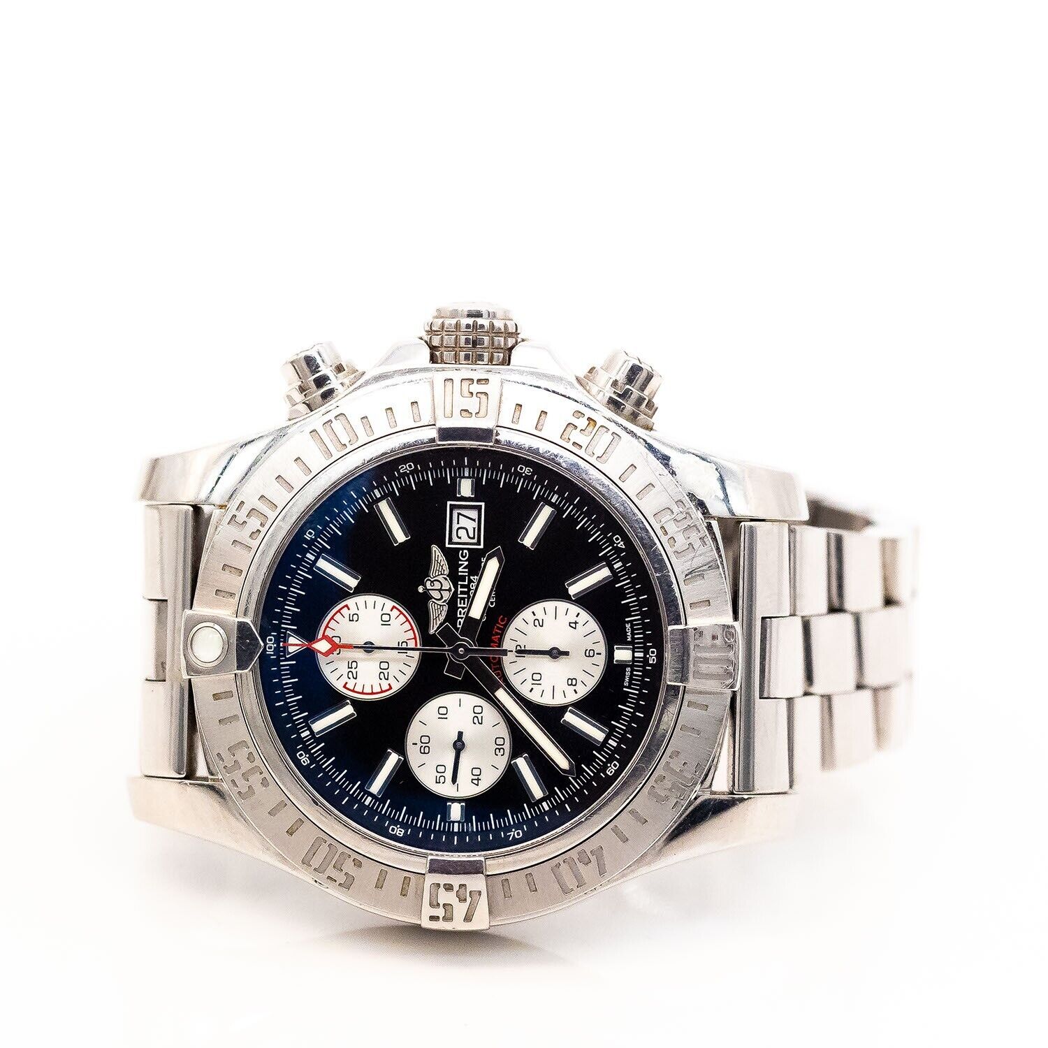 Breitling Super Avenger II 48mm Ref.A1337111/BC29 Stahl Automatik Full Set 2014