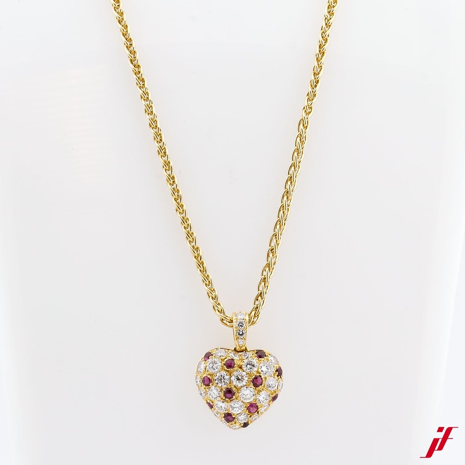 Cartier Collier  750/18K Gelbgold Diamanten 2,50ct Rubinen 0,50ct - Wert 20.000€