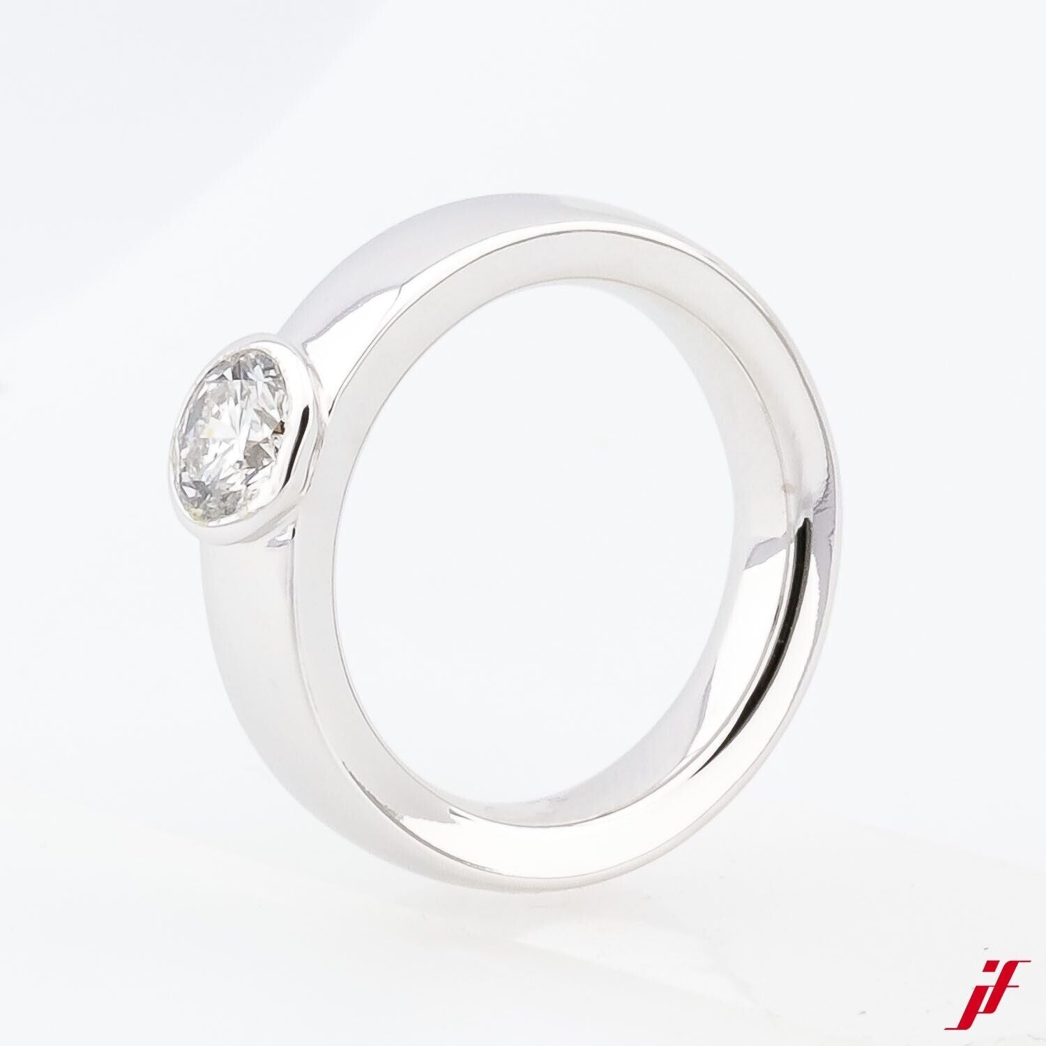 Solitärring 18K Weißgold 0,50ct Brillant - Wert 5.000€