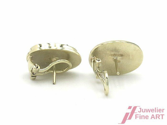 Schmuckset - 14K/585 Gelbgold - Clipstecker und Ring mit Chrysokoll - Handarbeit