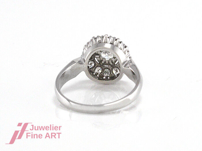 RING - 590 Palladium - Brillanten ca. 0,80 ct TW/VSI - 4,0 g - Gr. 52